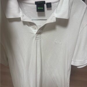 Boss Classic White Polo Shirt for Men